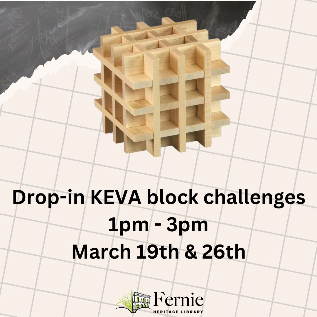 Decorative image with KEVA blocks